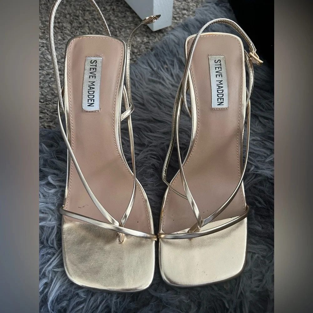 Steve Madden Annie Heels - Champagne - Picture 1 of 3
